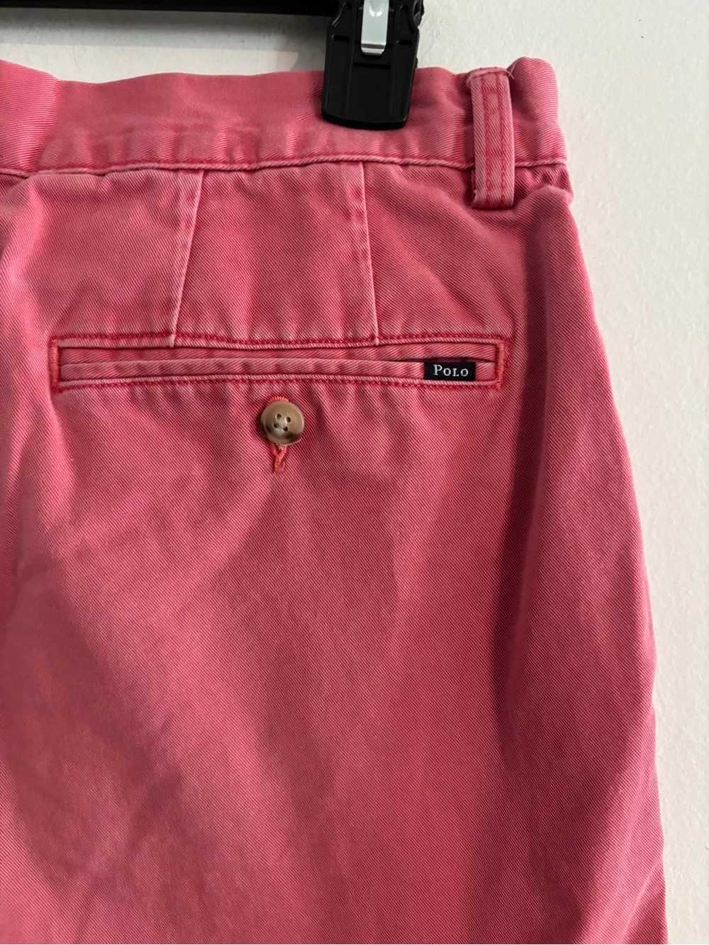 POLO Ralph Lauren Sz 34 Men's Salmon Casual Golf Cotton Classic Fit Chino Shorts